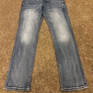 BKE Men's Straight Jeans in Washed Blue